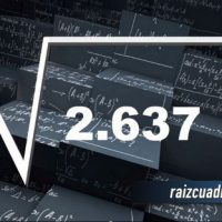 Resultado de la raíz cuadrada de 2637