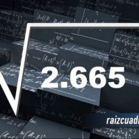 Resultado de la raíz cuadrada de 2665