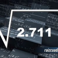 Resultado de la raíz de 2711