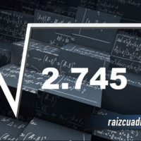 Resultado de la raíz de 2745
