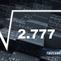 Resultado de la raíz cuadrada de 2777