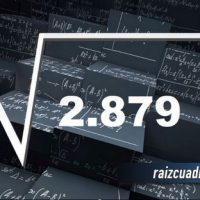 Resultado de la raíz cuadrada de 2879