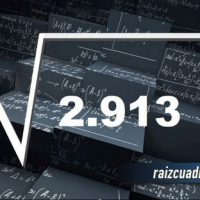 Resultado de la raíz de 2913
