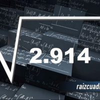 Resultado de la raíz cuadrada de 2914
