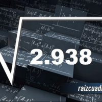 ¿Cuál es la raíz cuadrada de 2938?
