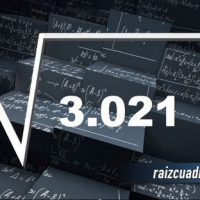 ¿Cuál es la raíz de 3021?