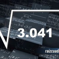 Resultado de la raíz de 3041