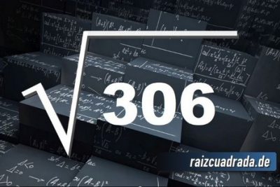 Resultado de la raíz cuadrada de 306