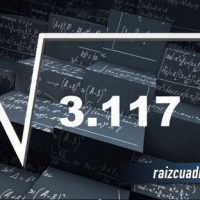Resultado de la raíz de 3117