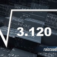 Resultado de la raíz de 3120