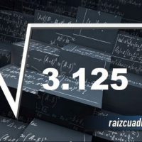 Resultado de la raíz cuadrada de 3125