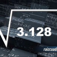 ¿Cuál es el resultado de la raíz cuadrada de 3128?