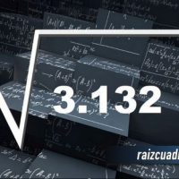 ¿Cuál es la raíz de 3132?