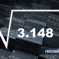 ¿Qué se obtiene al resolver la raíz de 3148?