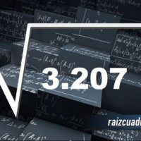 ¿Cuál es la raíz cuadrada de 3207?