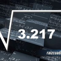 ¿Cuál es el resultado de la raíz cuadrada de 3217?