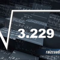 Resultado de la raíz de 3229