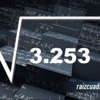 Resultado de la raíz de 3253