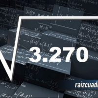 Resultado de la raíz de 3270