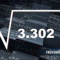 ¿Cuál es la raíz cuadrada de 3302?