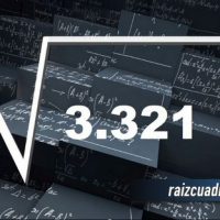 ¿Cuál es la raíz de 3321?