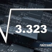 Resultado de la raíz de 3323