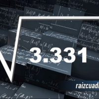 ¿Cuál es el resultado de la raíz de 3331?