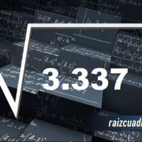 ¿Cuál es la raíz cuadrada de 3337?