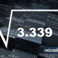Resultado de la raíz de 3339