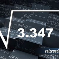 ¿Cuál es la raíz de 3347?