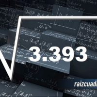 ¿Cuál es el resultado de la raíz cuadrada de 3393?