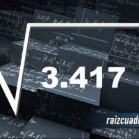 ¿Cuál es el resultado de la raíz cuadrada de 3417?