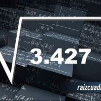 ¿Cuál es el resultado de la raíz de 3427?