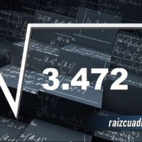 ¿Cuál es el resultado de la raíz de 3472?