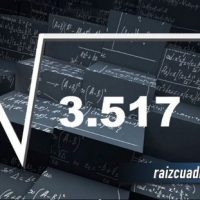 Resultado de la raíz de 3517