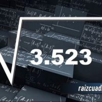 Resultado de la raíz de 3523