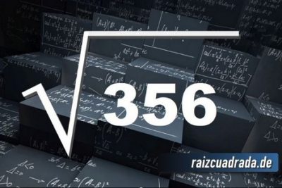 Resultado de la raíz de 356