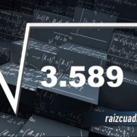 ¿Qué se obtiene al resolver la raíz de 3589?