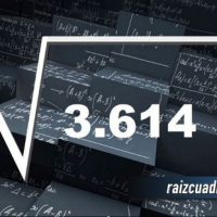 Resultado de la raíz cuadrada de 3614