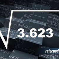 Resultado de la raíz de 3623