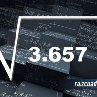 ¿Cuál es el resultado de la raíz de 3657?