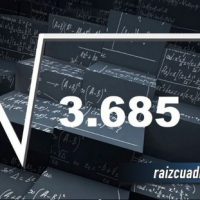 ¿Cuál es el resultado de la raíz de 3685?