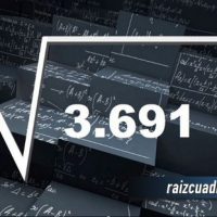 ¿Cuál es el resultado de la raíz de 3691?