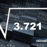 Resultado de la raíz de 3721
