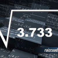 Resultado de la raíz cuadrada de 3733