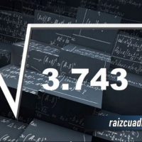 Resultado de la raíz cuadrada de 3743