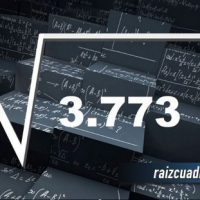 Resultado de la raíz cuadrada de 3773
