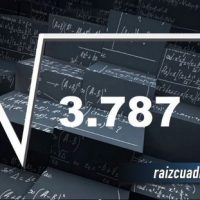 ¿Cuál es el resultado de la raíz de 3787?