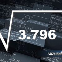 ¿Cuál es la raíz cuadrada de 3796?