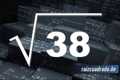 Resultado de la raíz de 38